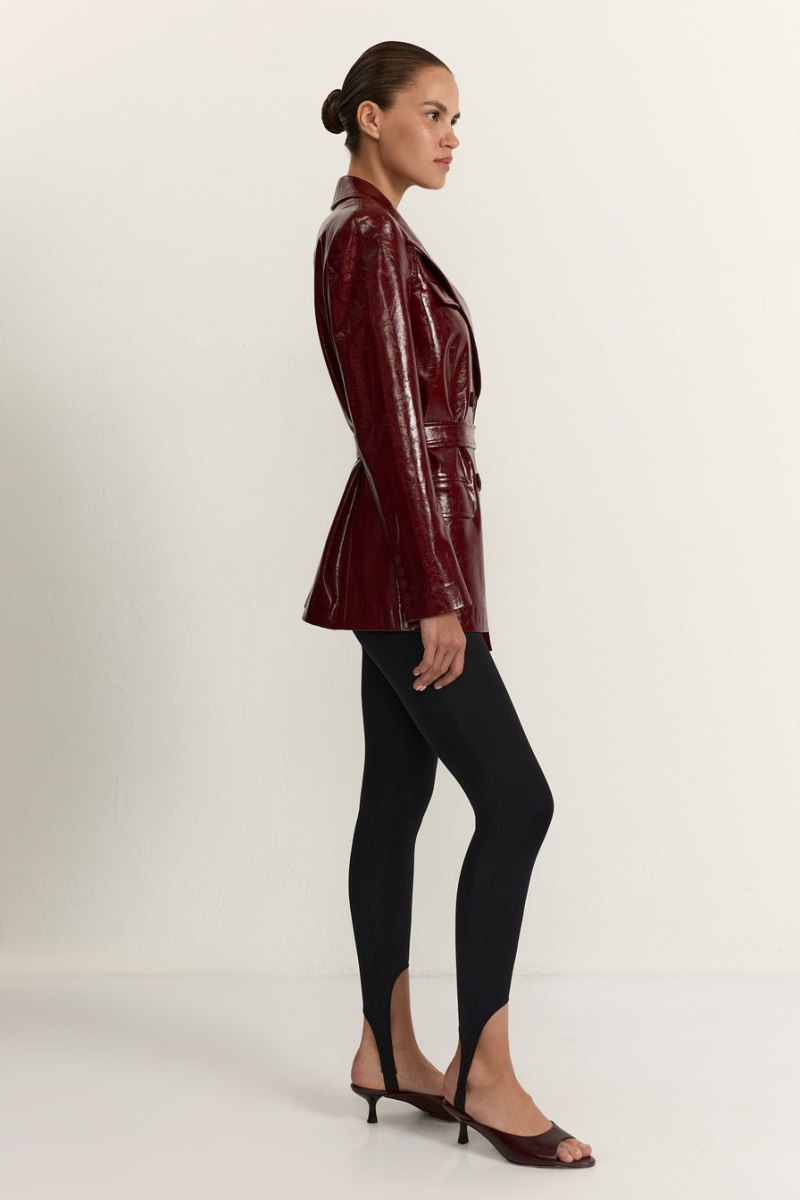 Пиджак из экокожи TOPTOP, цвет: Бордовый, TTS.060.18563.330 купить онлайн