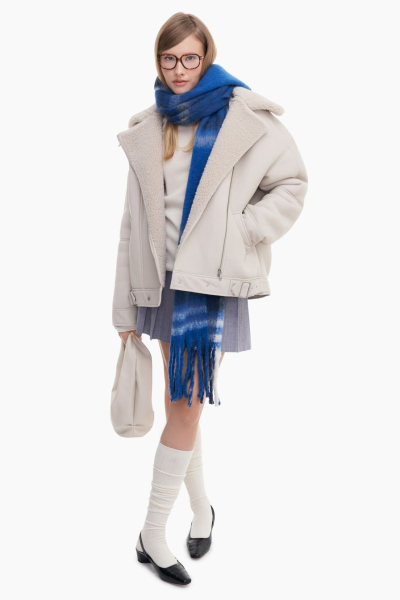 Шарф с принтом «полоска» TOPTOP, цвет: синий TT.607.15426.621 купить онлайн