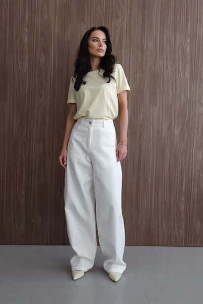 Джинсы оверсайз "Небо"