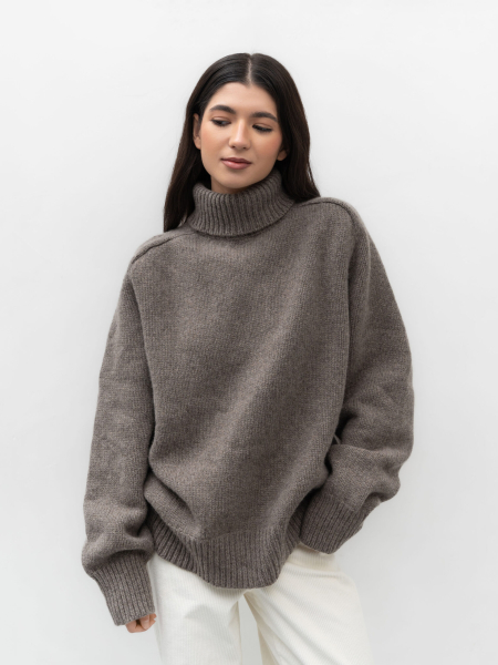 Свитер с горлом TRES, цвет: какао, НФ-00002443 купить онлайн