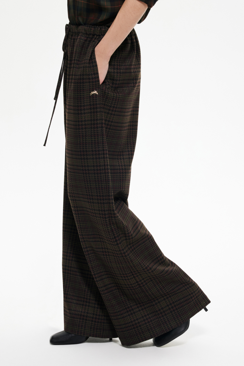 Брюки в клетку DREAMS BY ALENA AKHMADULLINA, цвет: хаки, 225102080204284/518000 купить онлайн