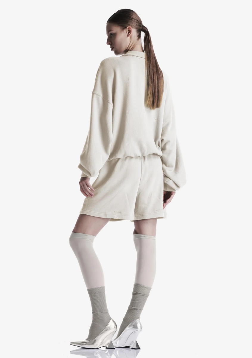 Свитшот на молнии KRAKATAU, цвет: пепельно-белый, Fw123-43 купить онлайн