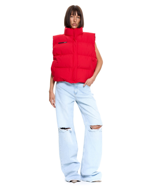Жилет базовый мини Suborbia, цвет: красный, 006905 купить онлайн