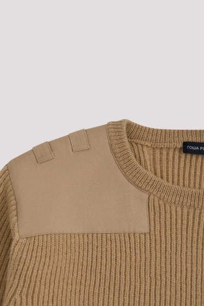 Свитер трикотажный шерсть ГОША РУБЧИНСКИЙ, цвет: бежевый, KNSW_0301_BEIGE купить онлайн