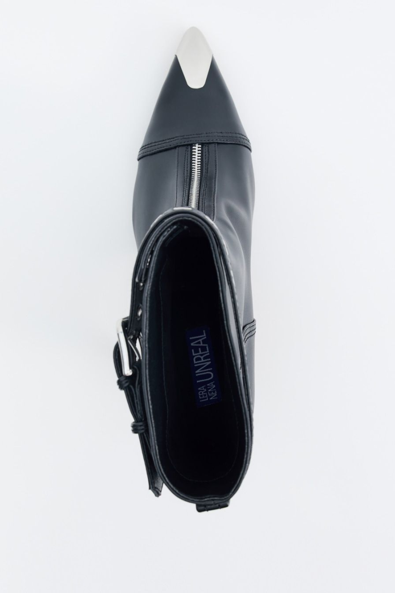 Ботильоны с металлическим мысом Lera Nena, цвет: Черный LNU.301.15508.900 купить онлайн