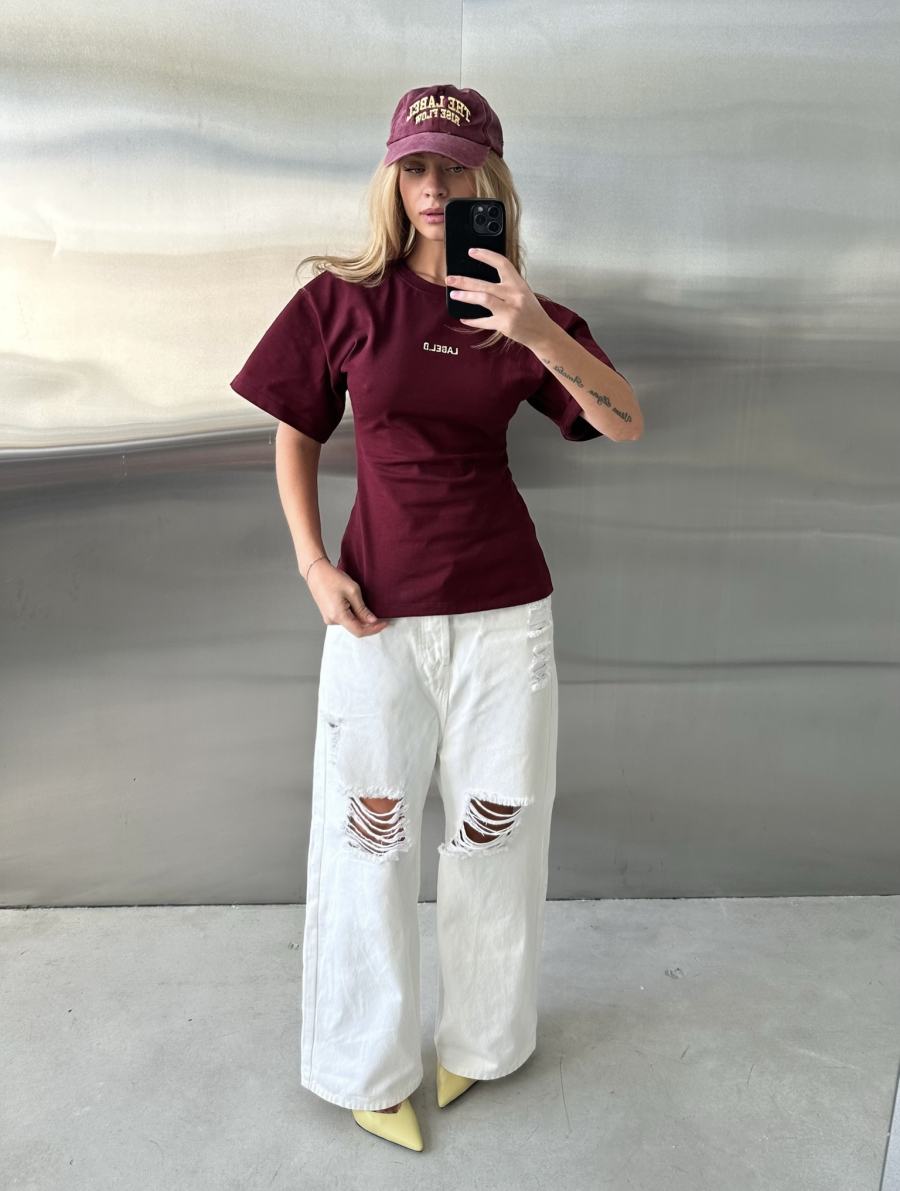 Кепка Label .B, цвет: Бордовый  купить онлайн