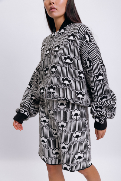 Шорты Street style Long CREATORÉ, цвет: черный/белый, 05-СТ02024/1.19 купить онлайн