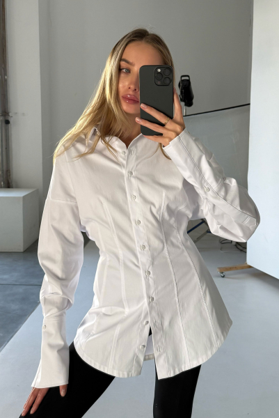Рубашка приталенная WHITE