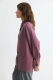 Рубашка прямая с отстрочками Daisyknit, цвет: сливовый,  купить онлайн
