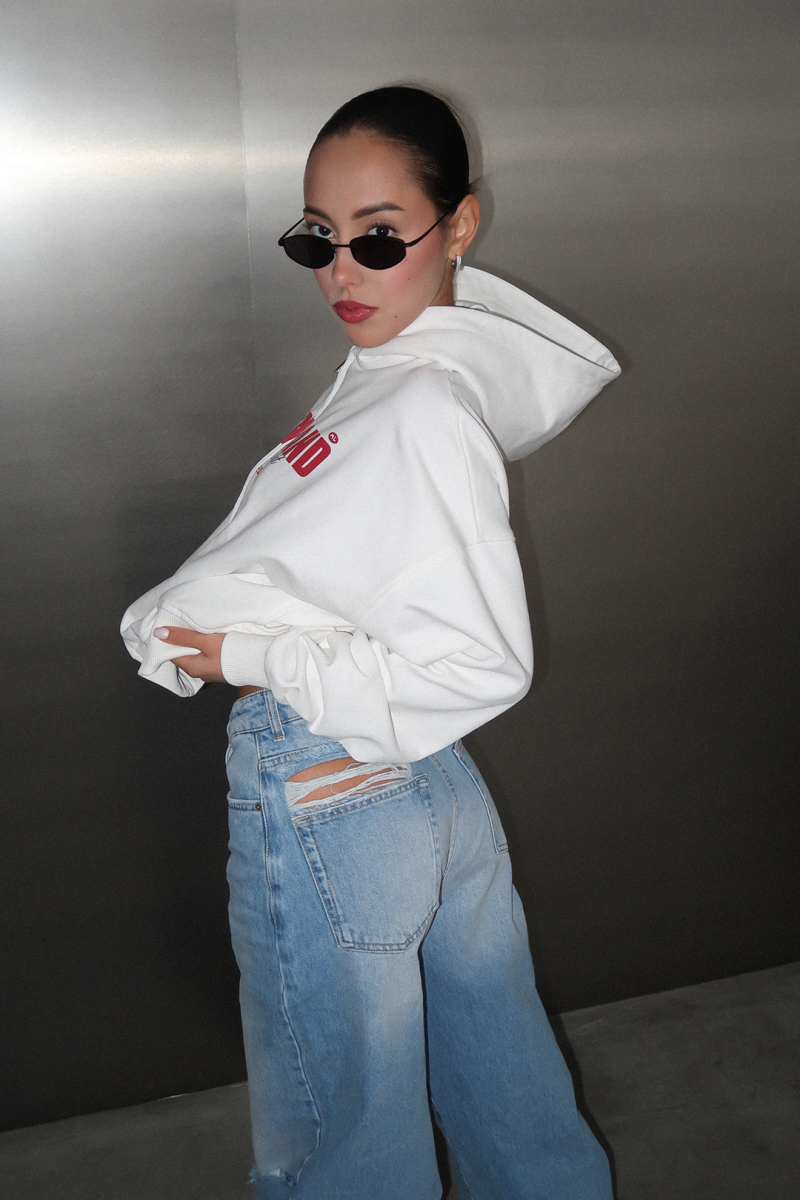 Зип худи "SPIRIT" MIARTLAND, цвет: молочный, НФ-00000817 купить онлайн