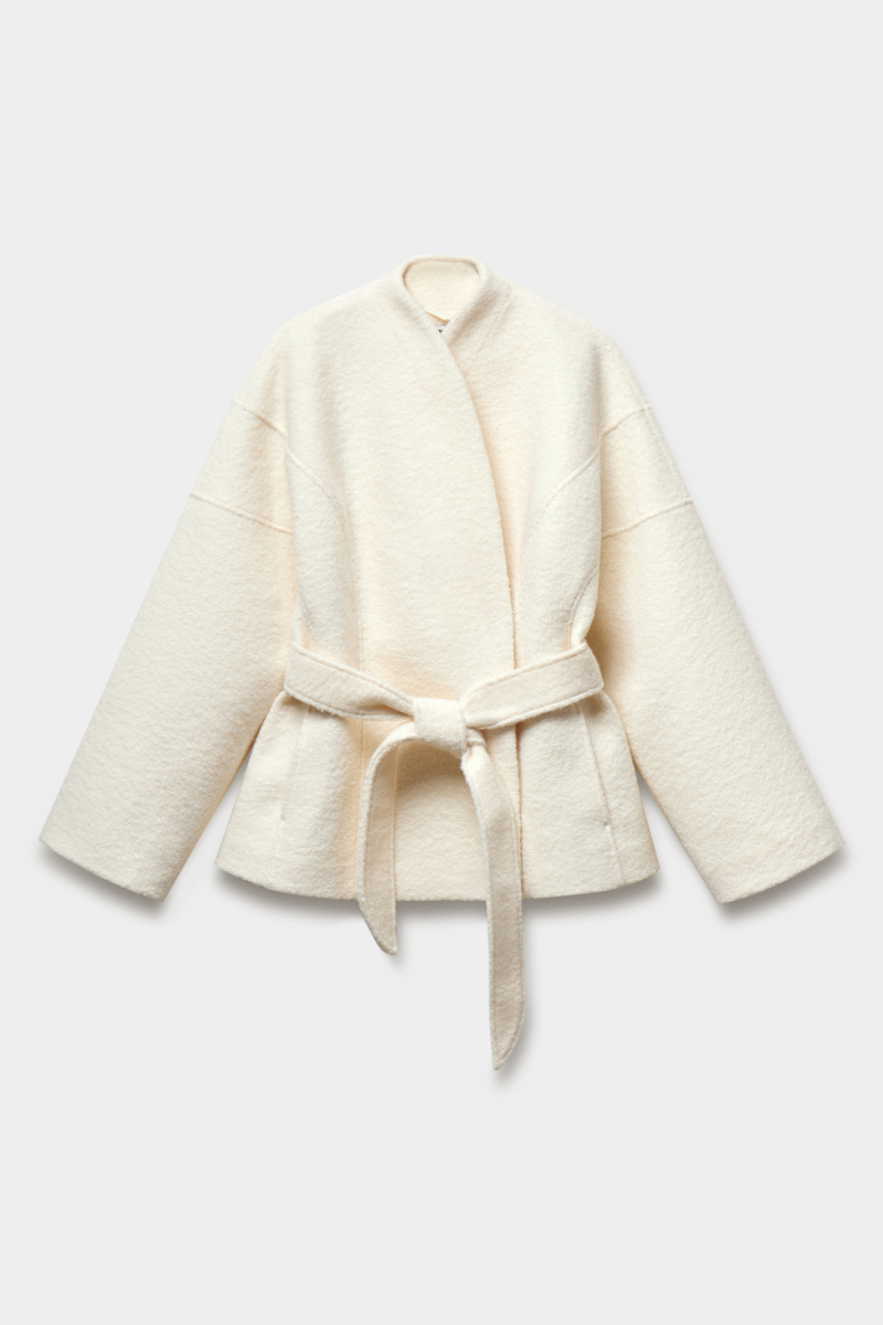 Пальто укороченное приталенного силуэта