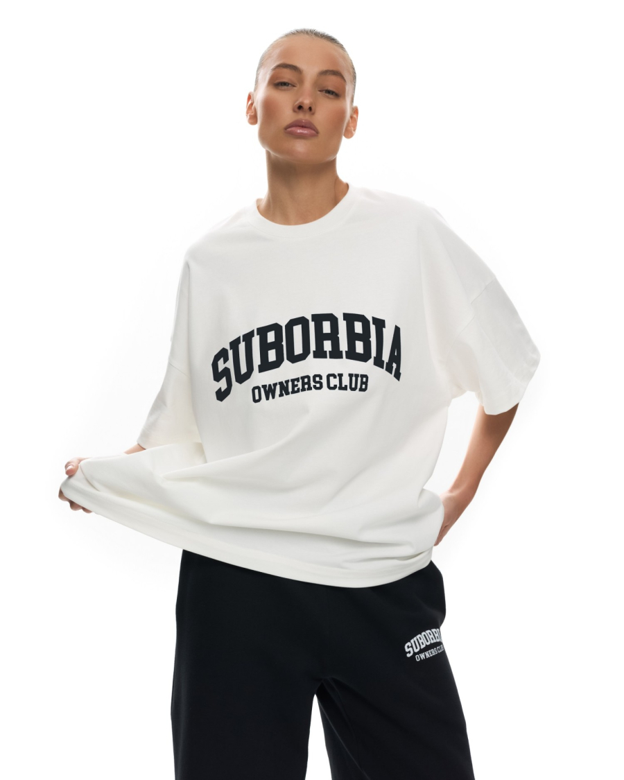 Футболка OWNERS CLUB Suborbia, цвет: white-black, 006384 купить онлайн