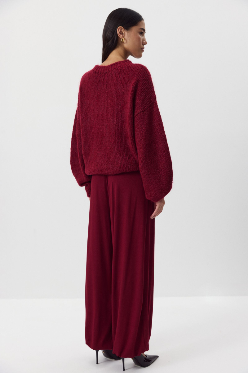 Джемпер из шерсти мериноса Charmstore, цвет: винный, 303-41898-451 купить онлайн