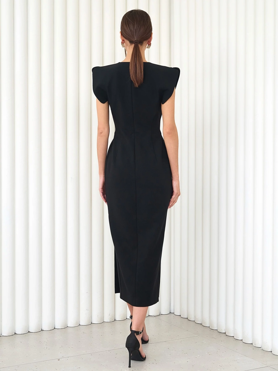 Платье с рельефами и крыльями I.B.W., цвет: Черный, DR068 купить онлайн