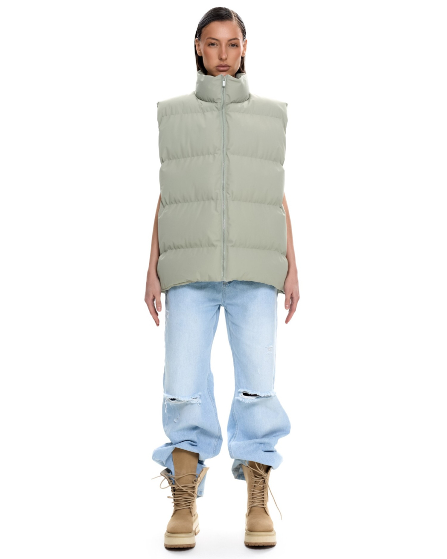 Жилет стеганый Suborbia, цвет: туманно-зеленый, 006274 купить онлайн