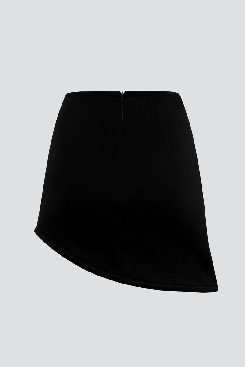Юбка бархатная "Волна" Barbino Maison, цвет: black, 79 купить онлайн