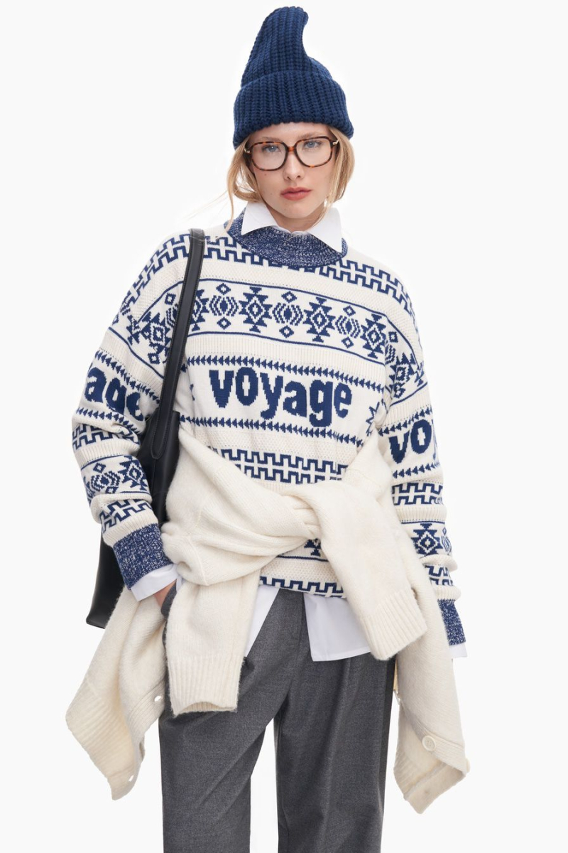 Шапка из смесовой шерсти мериноса TOPTOP, цвет: синий TT.601.15345.620 купить онлайн