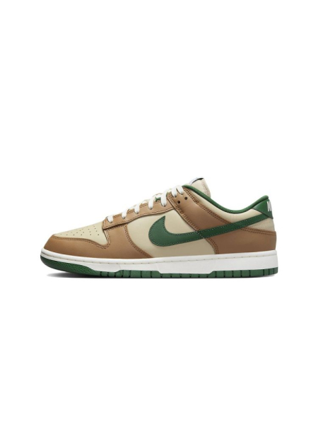 Кроссовки унисекс Nike Dunk Low "Rattan/Gorge green" Неси Второй, цвет: коричневый  купить онлайн