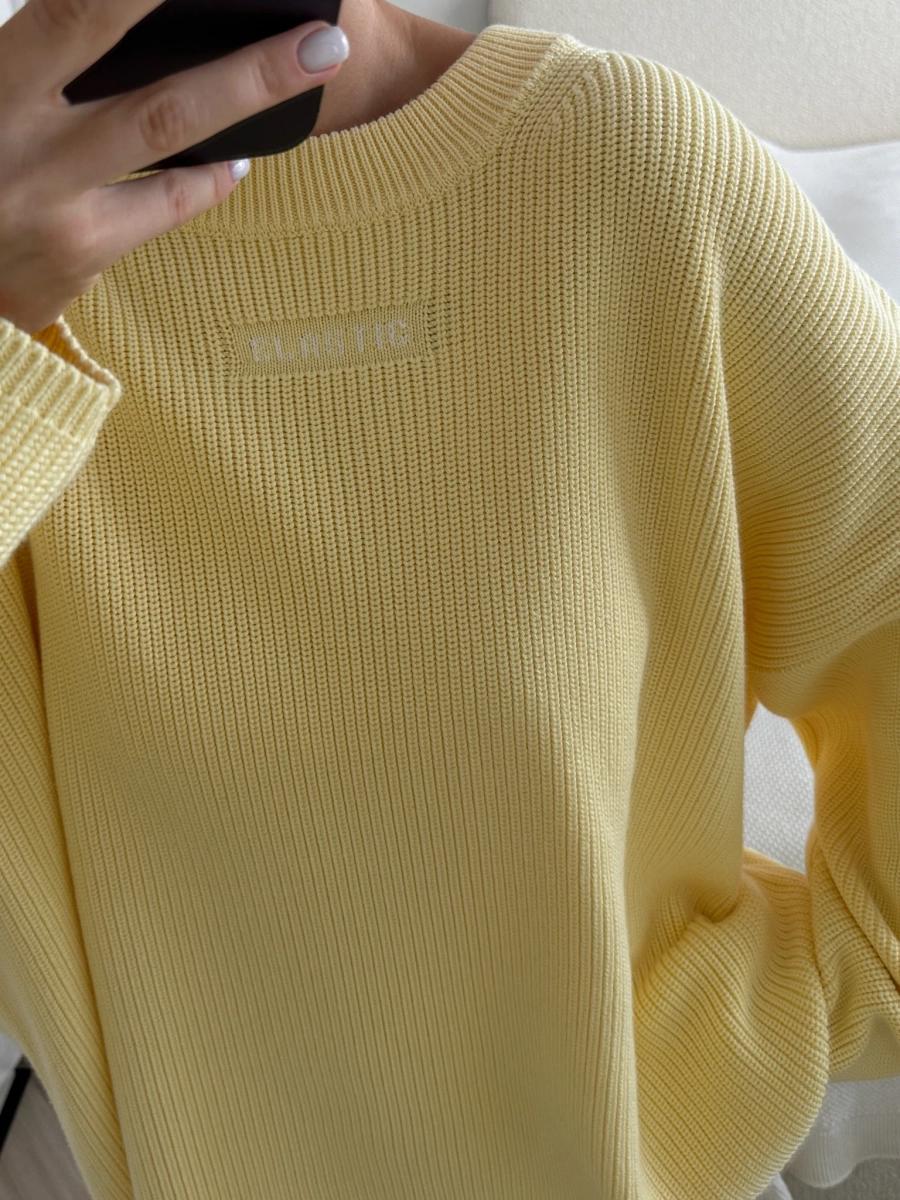Джемпер KNIT ELASTIC, цвет: лимон, 01488 купить онлайн