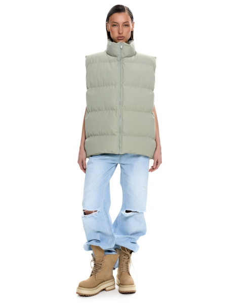 Жилет стеганый Suborbia, цвет: туманно-зеленый, 006274 купить онлайн