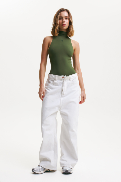 Боди без рукавов LABEL .B & TOUSSUN Label .B, цвет: зеленая, TSLB040070440М купить онлайн
