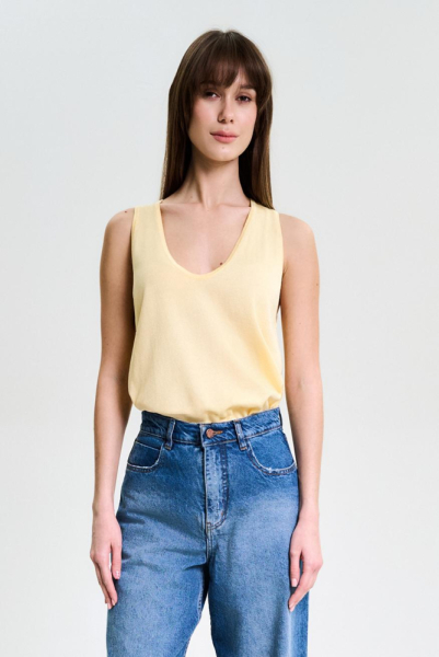 Майка вязаная LIGHT YELLOW