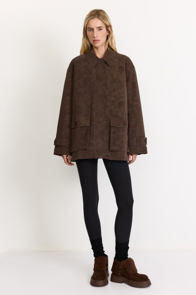 Куртка из смесового хлопка TOPTOP, цвет: коричневый, TTS.040.17506.700 купить онлайн