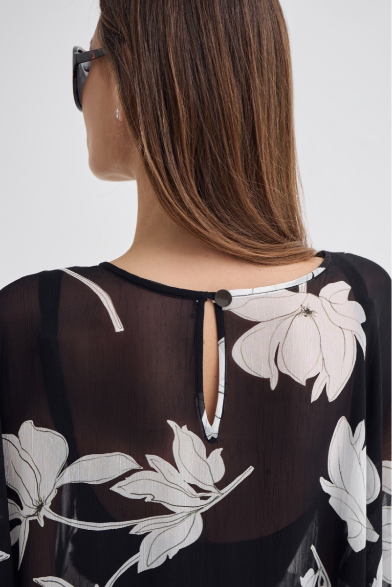 Кейп из итальянской вискозы Shtripling, цвет: Черный, SHDRS015BLK купить онлайн