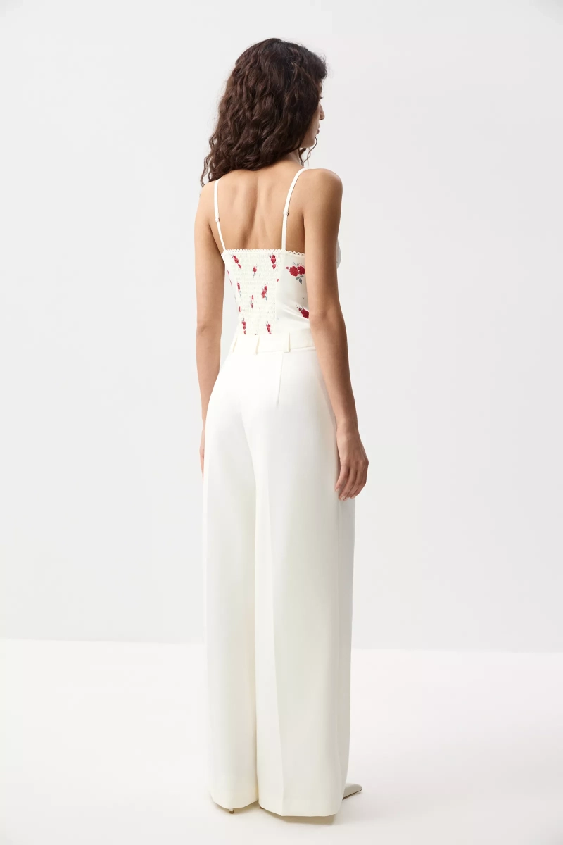 Боди из сатина Charmstore, цвет: цветы на молочном, 103-40560-1007 купить онлайн