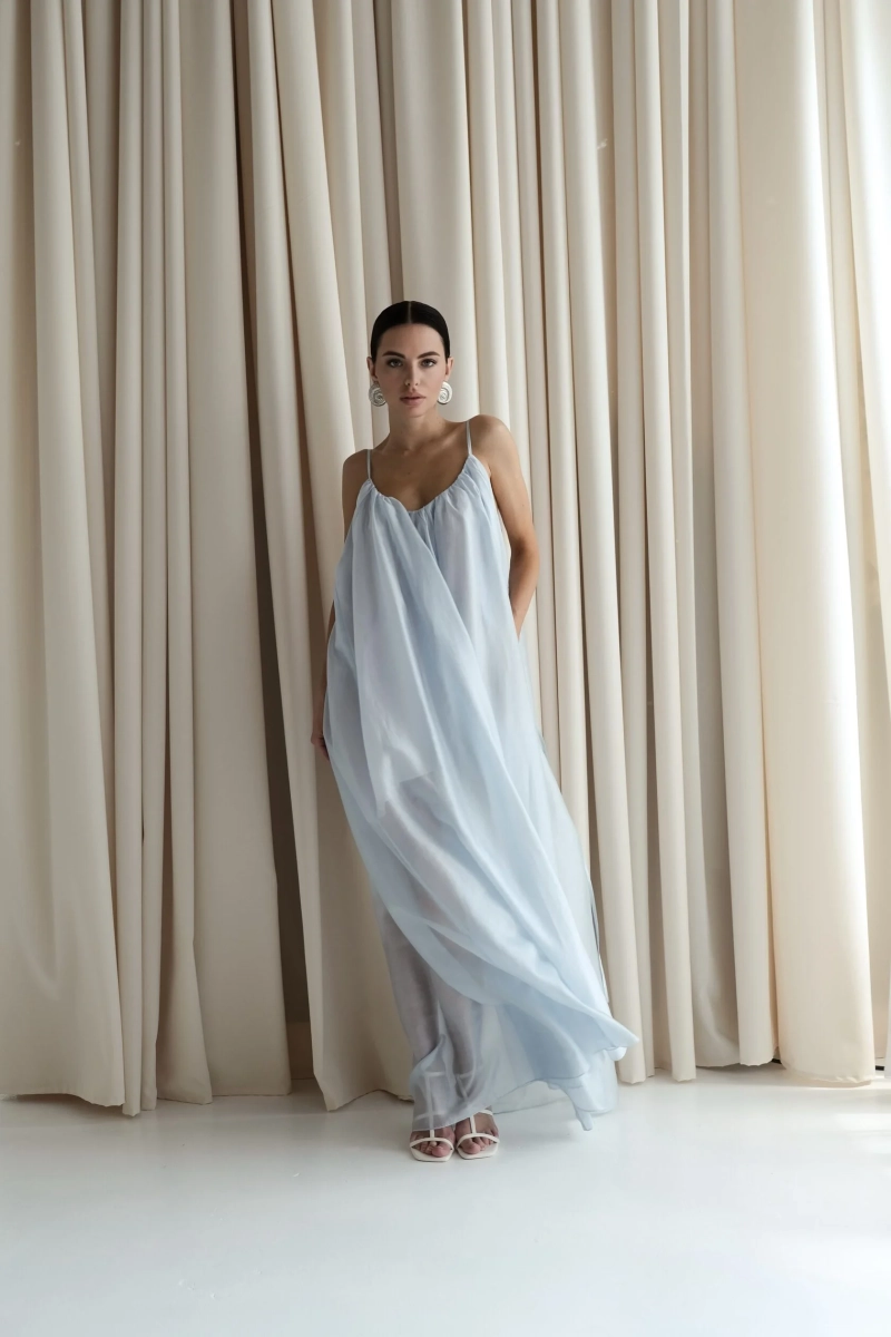 Сарафан миди КРИД Мини, цвет: голубой, НФ-00000386 купить онлайн