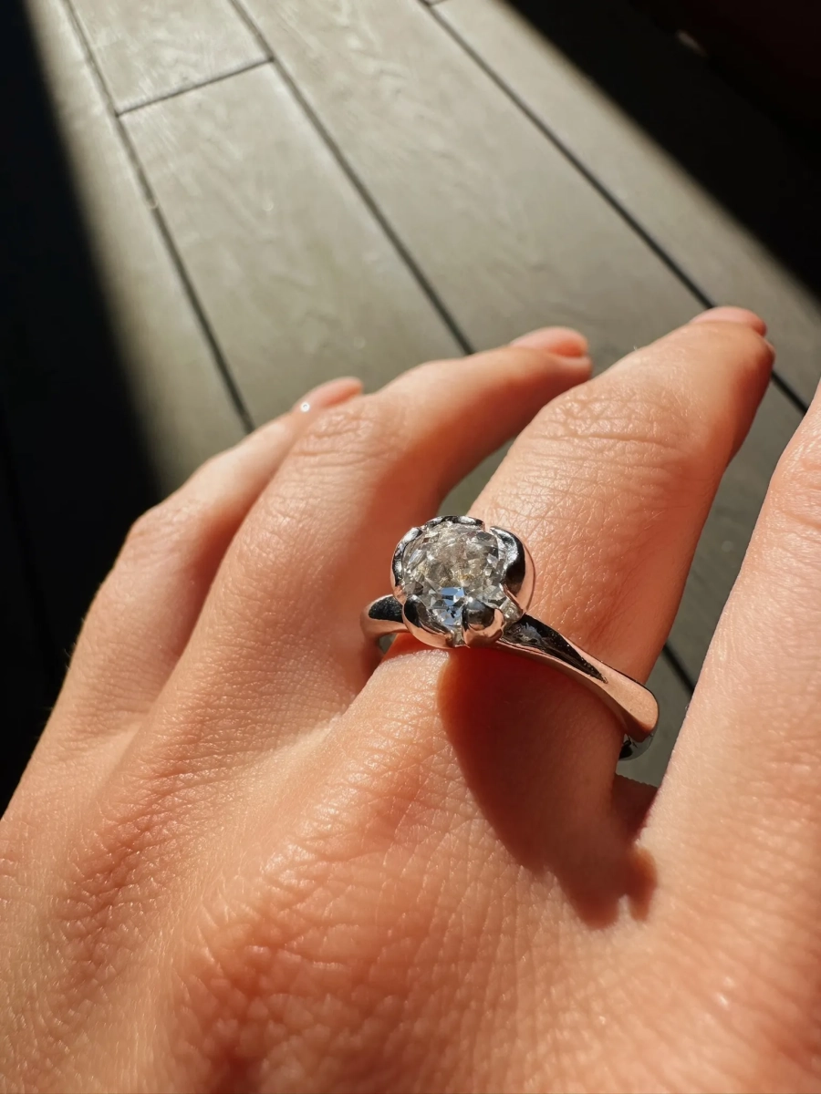 Серебряное кольцо-кувшинка «Васюганские болота» с горным хрусталем SBLESKOM, цвет: серебро, 12127 купить онлайн