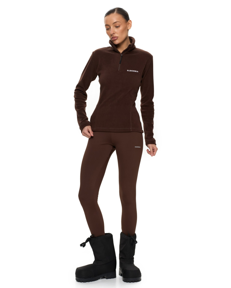 Анорак из флиса APRES SKI Suborbia, цвет: BROWN, 006355 купить онлайн