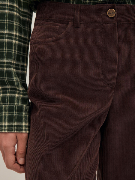 Брюки вельветовые Chaika, цвет: коричневый, AW25PA03-45 купить онлайн