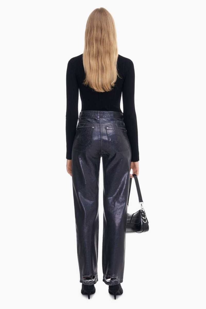 Джинсы с черным напылением голограммой TOPTOP, цвет: Черный, TTS.036.13992.900 купить онлайн