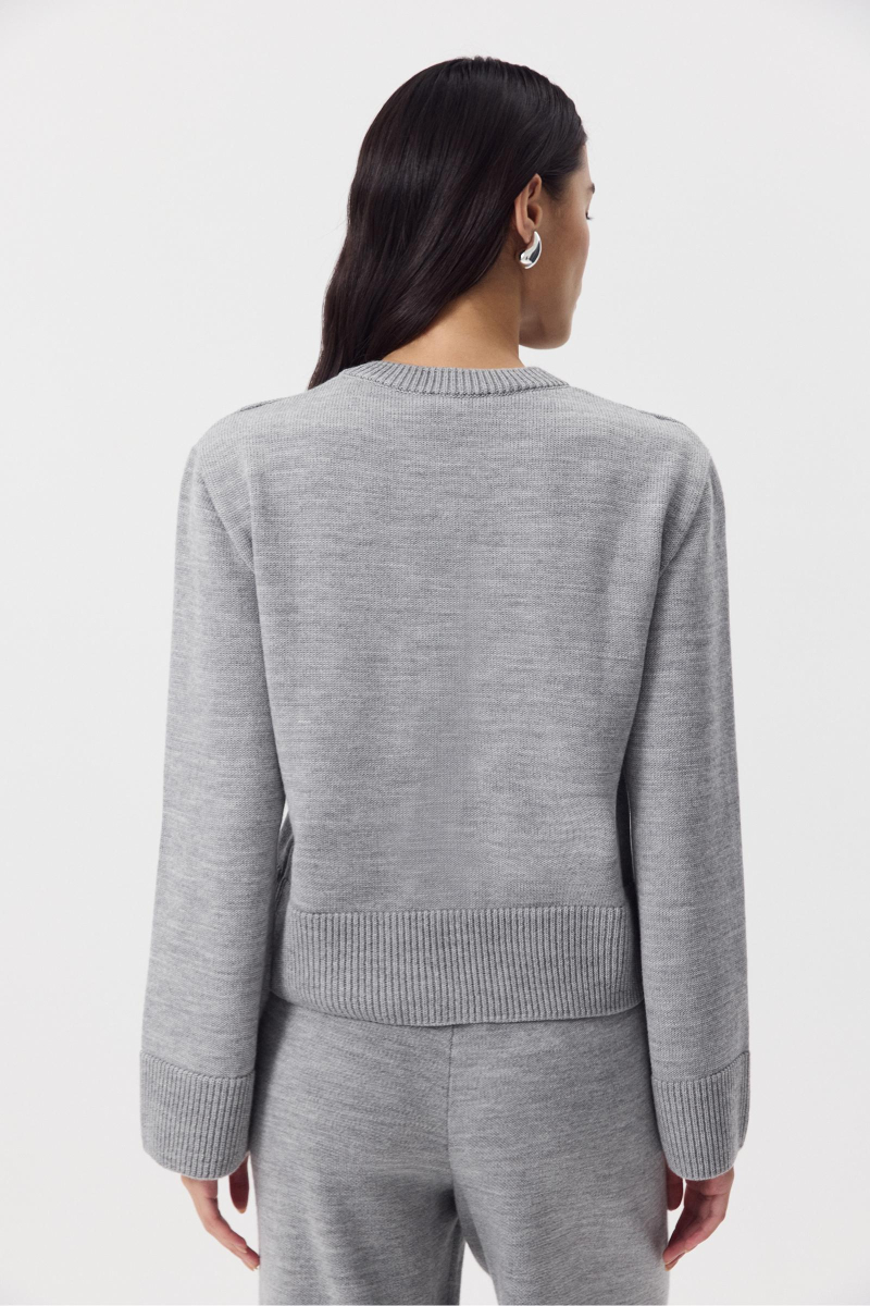 Кардиган из шерсти Charmstore, цвет: серый, 305-42898-884 купить онлайн