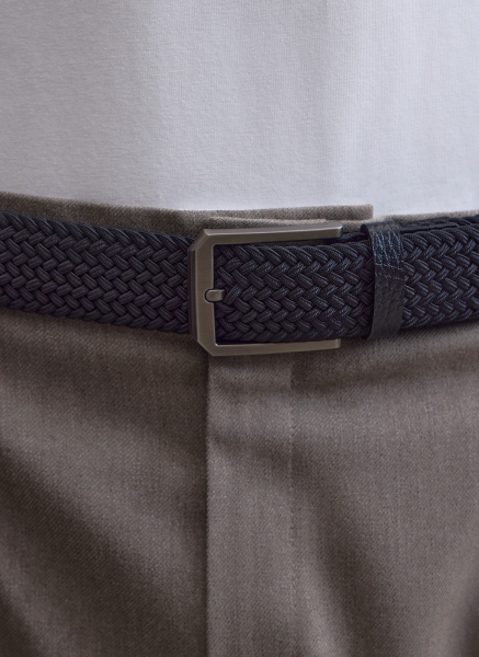 Плетеный ремень ALL WE NEED, цвет: Черный 2602M6325-01 | новая мужская коллекция купить онлайн