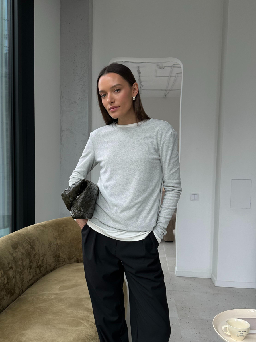 Лонгслив из трикотажа