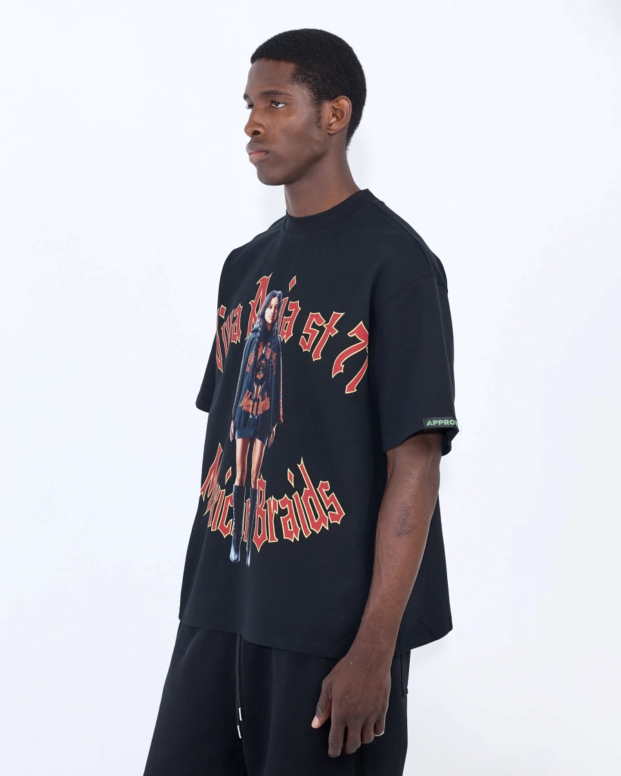 Футболка MEXICAN BRAIDS BLACK ASIA ST 71, цвет: Черный, Ast71.tt-braid-black купить онлайн