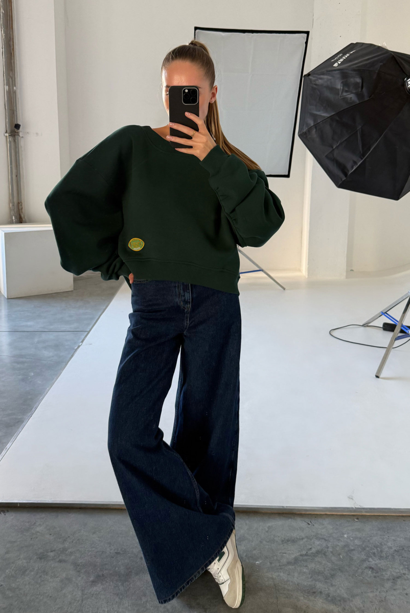 Свитшот Fleece DARK GREEN Label .B, цвет: dark green, Tp.02.4.360/3DGRN купить онлайн