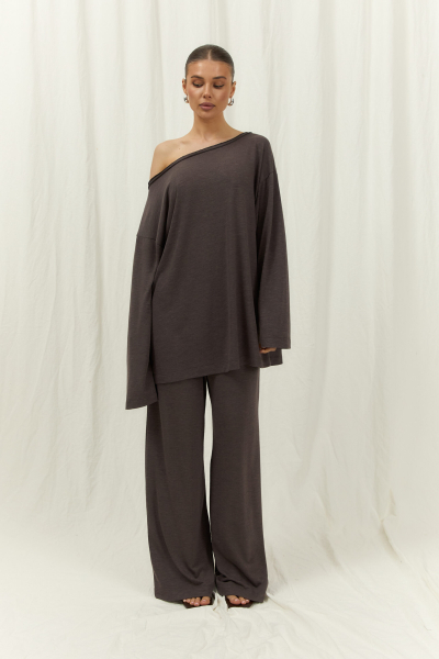 Брюки Палаццо Ramona ELASTIC, цвет: коричневый, 02297 купить онлайн