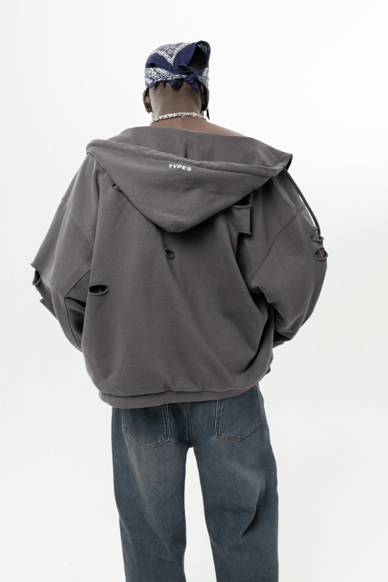 Худи на молнии Zip-hoodies types, цвет: серый  |новая коллекция купить онлайн