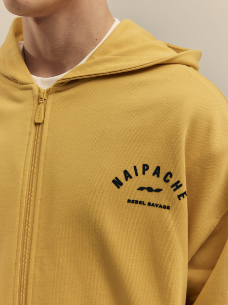 Худи Classic Full-Zip Hoodie NAIPACHE, цвет: Желтый,  купить онлайн