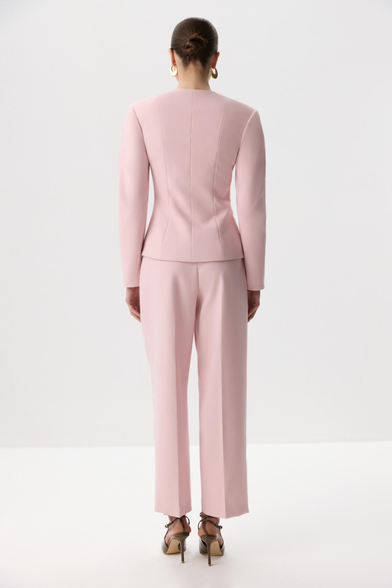 Жакет О-силуэта приталенный Charmstore, цвет: розовый, 109-460103-221 купить онлайн