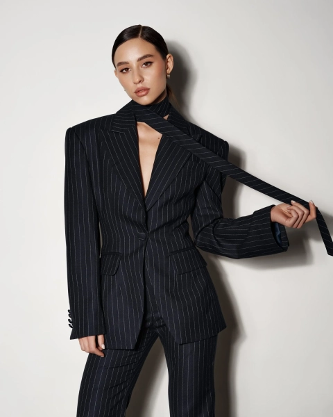 Галстук OFFICE DARK BLUE YONS, цвет: темно-синий  купить онлайн