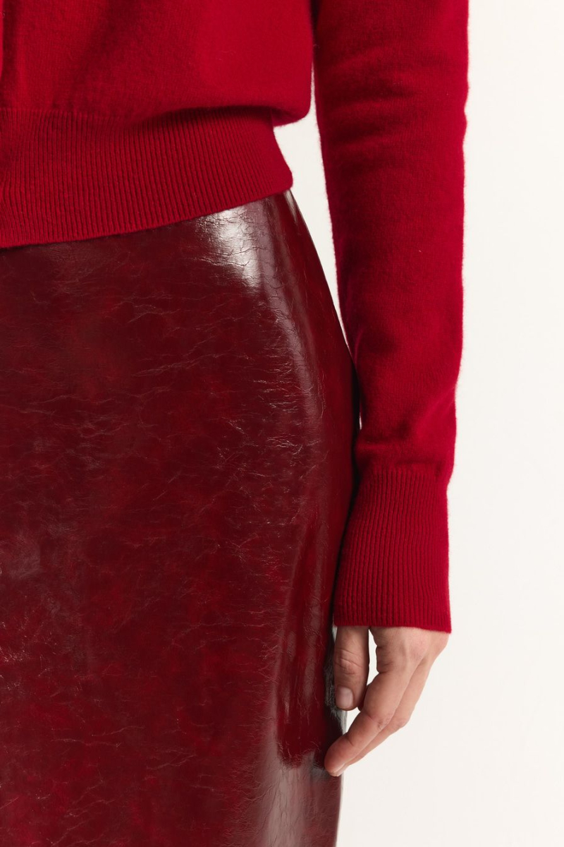 Кардиган из 100% шерсти мериноса TOPTOP, цвет: красный, TTS.051.18937.320 купить онлайн