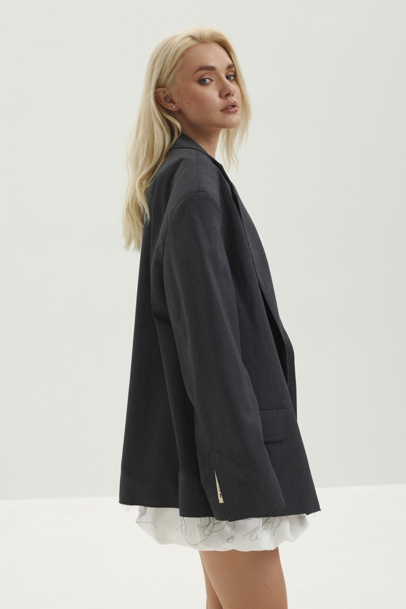 Пиджак BASE marte, цвет: серый,  купить онлайн