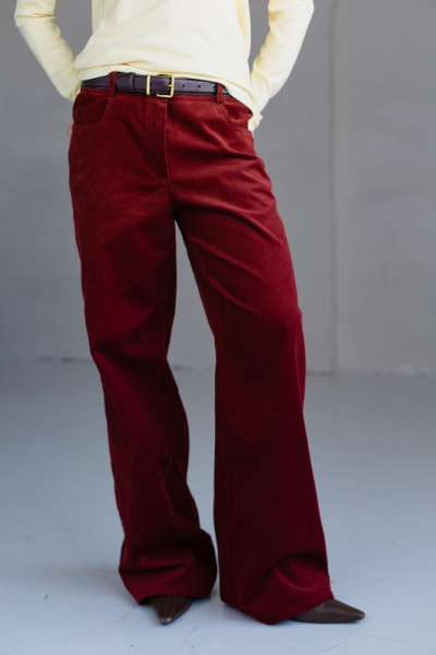 Брюки из вельвета прямые