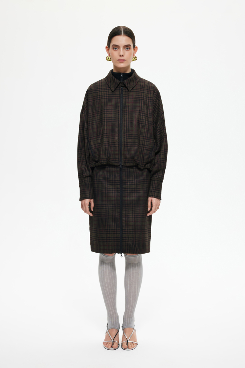 Жакет в клетку DREAMS BY ALENA AKHMADULLINA, цвет: хаки, 225102040204283/518000 купить онлайн