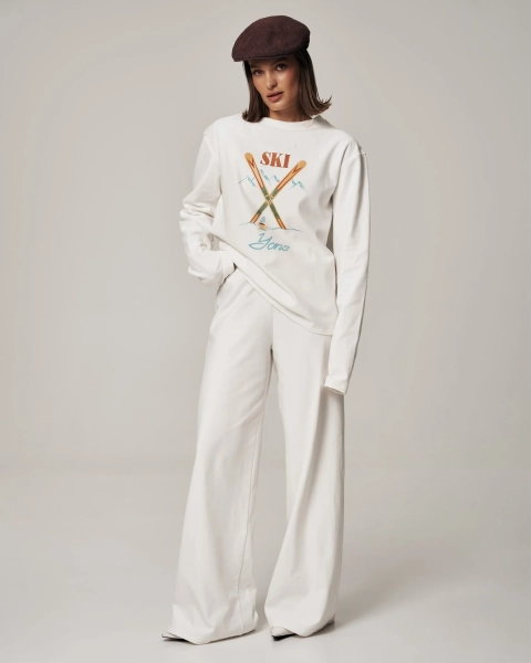 Лонгслив SKI MILK YONS, цвет: молочный,  купить онлайн