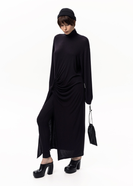 Платье с узлом ASYA SEMYONOVA, цвет: black, 00-00002492 купить онлайн